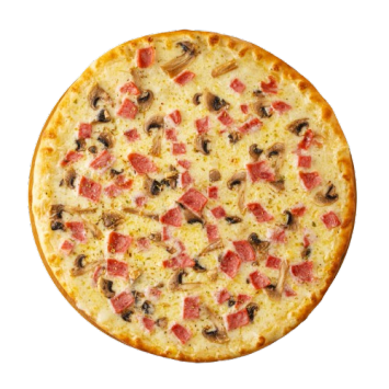 Ham and mushrooms pizzaPizza delivery service in Baku. Free Delivery.